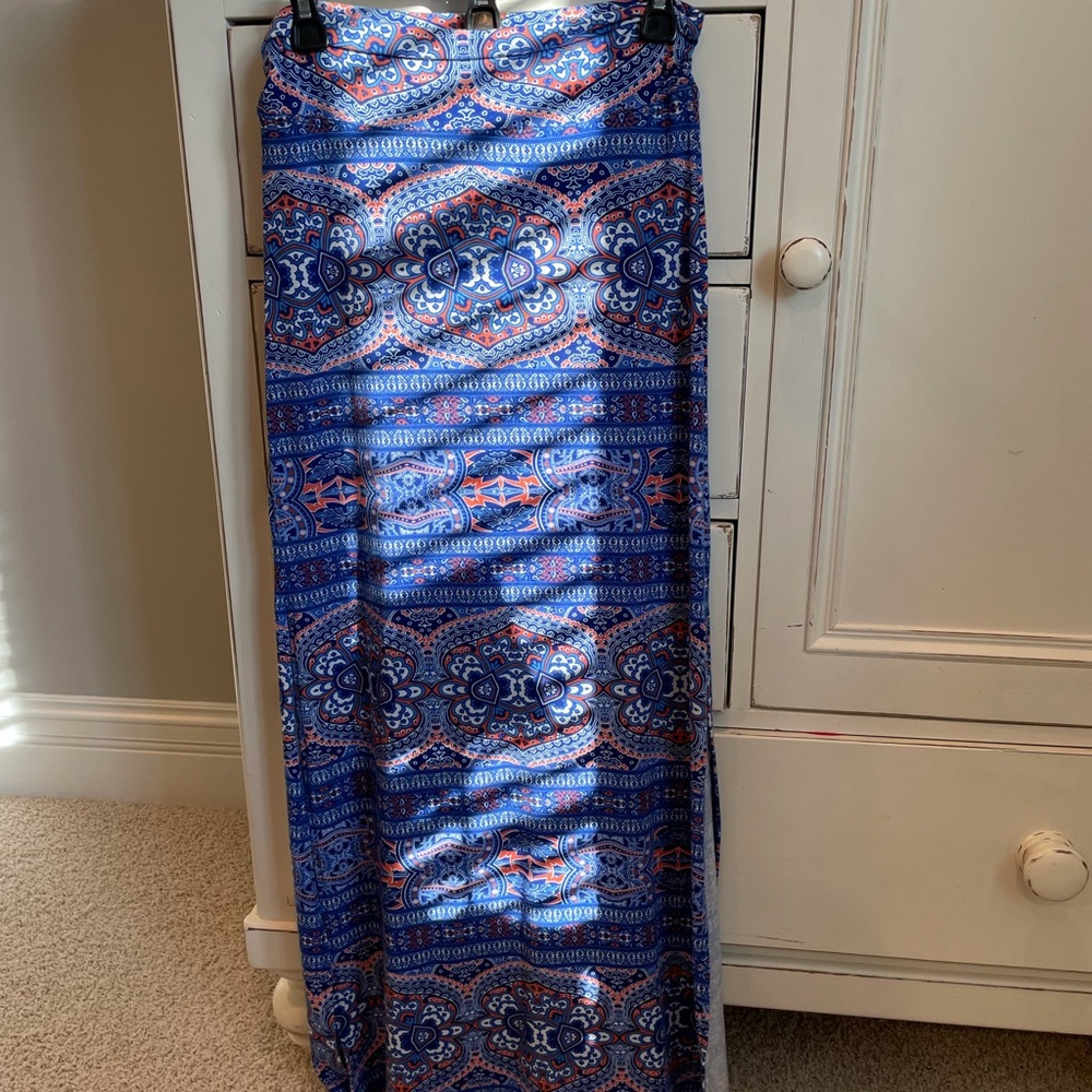 Full-length maxi skirt
